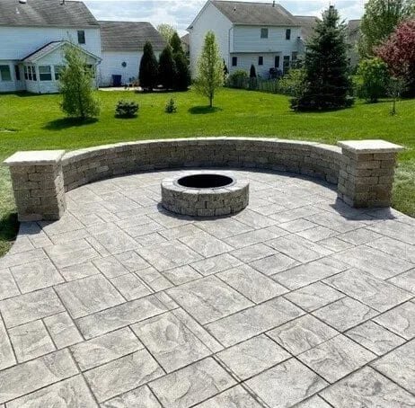 Beautiful stamped concrete in Columbia City