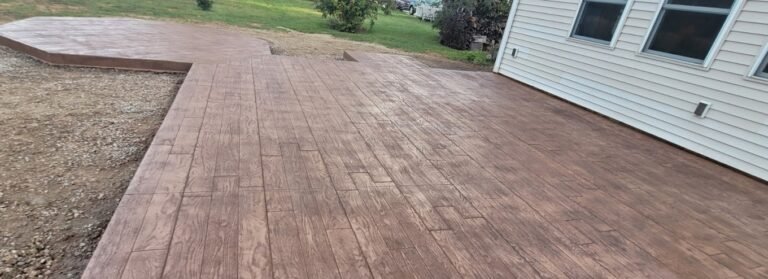 Stamped concrete in Huntington