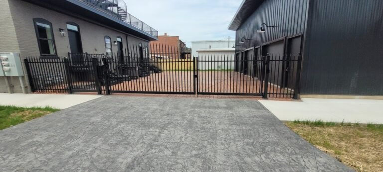 Gates for a concrete driveway