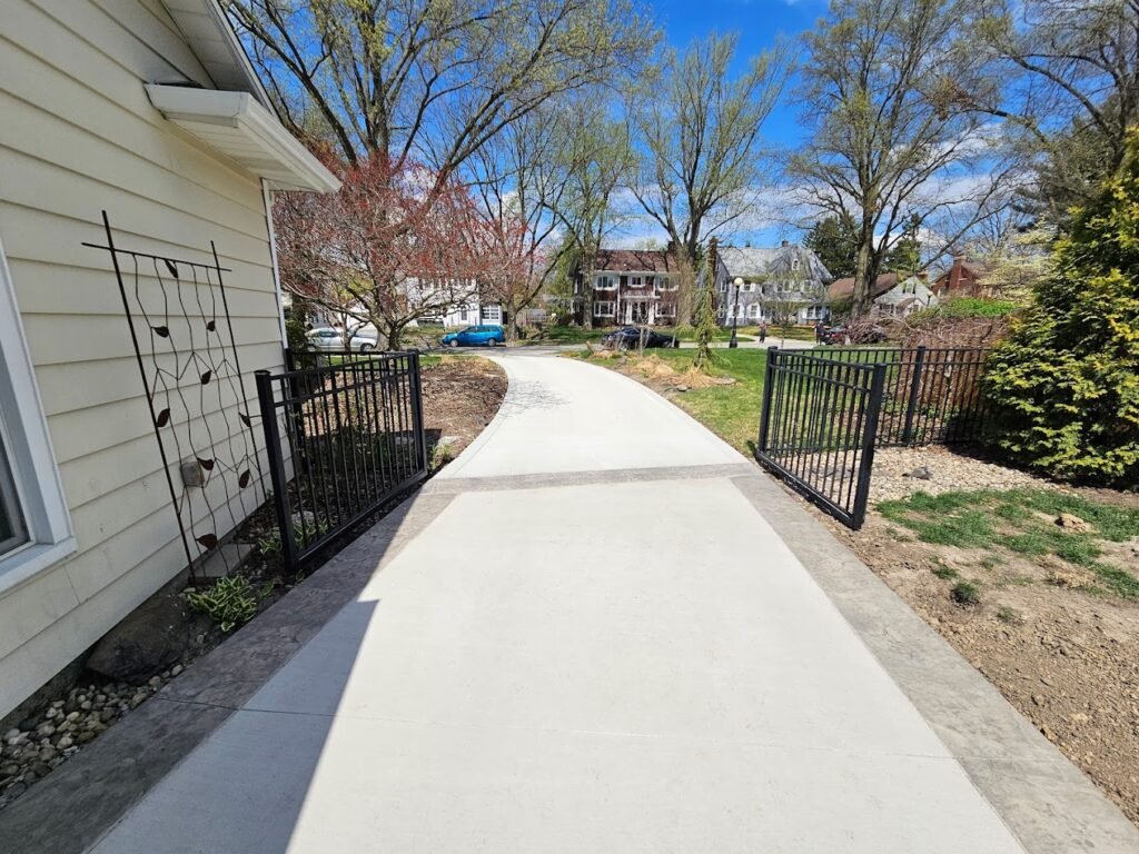 Concrete driveway replacement in Wabash