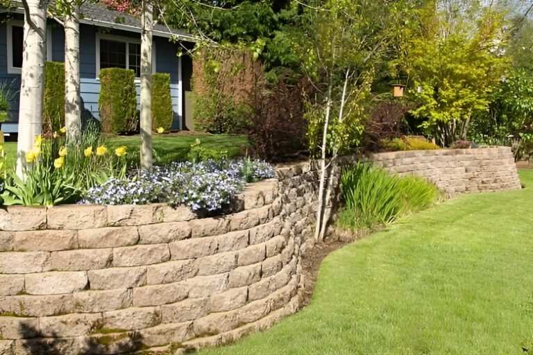 retaining walls in Huntington