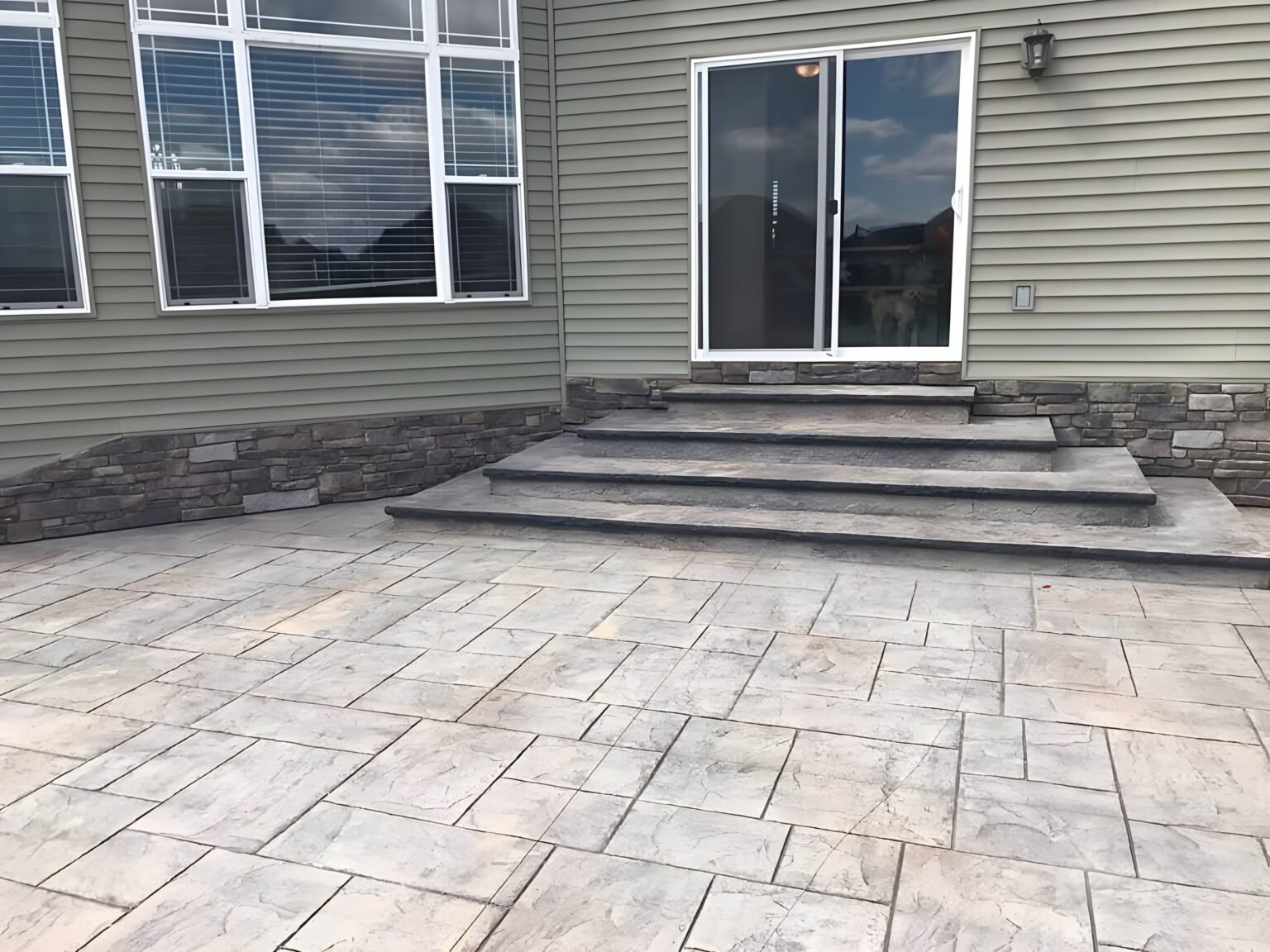 stamped concrete patio