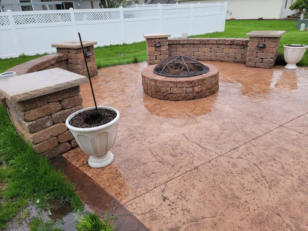 Concrete patios in Angola