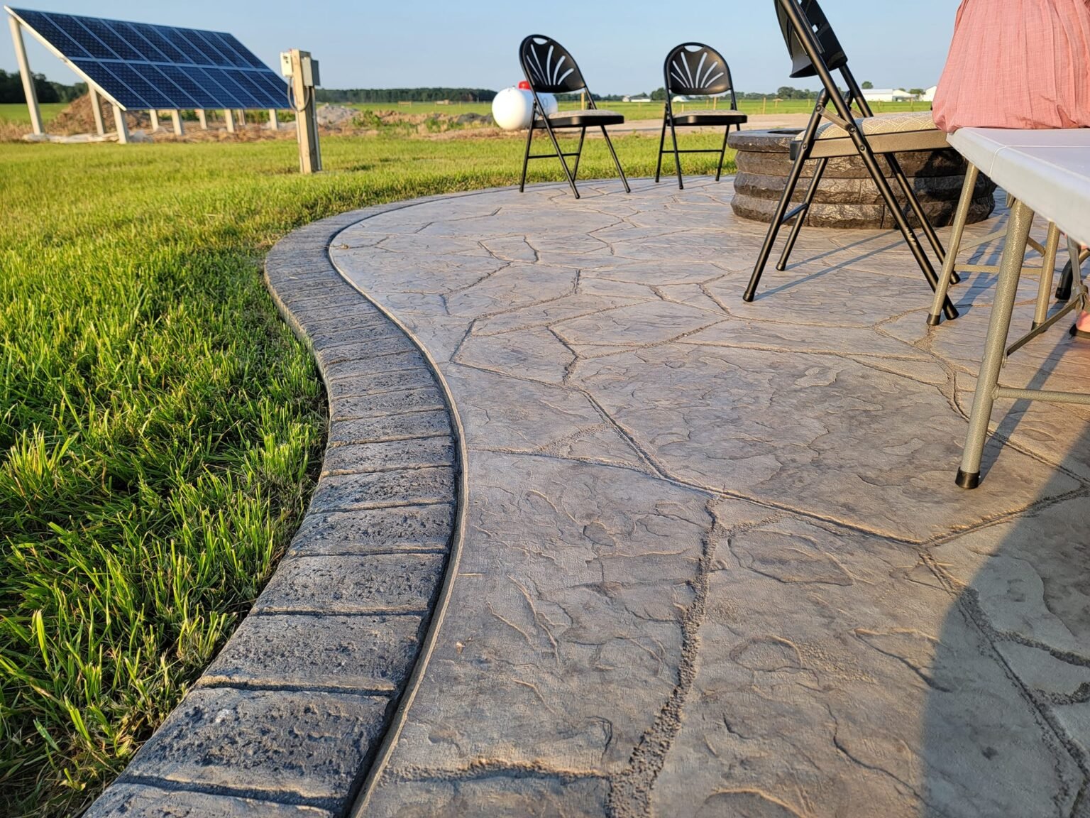 Stamped concrete in LaGrange. Stamped concrete in Bryan