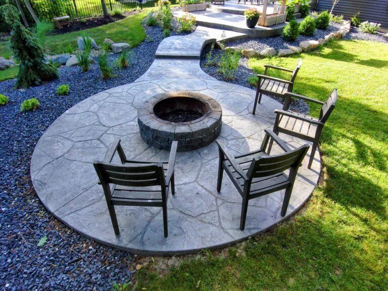 Concrete patio