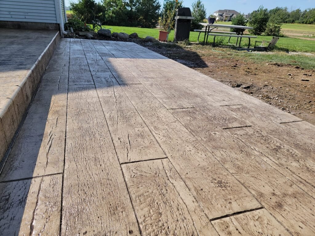Stamped concrete in Defiance. Stamped concrete in Albion