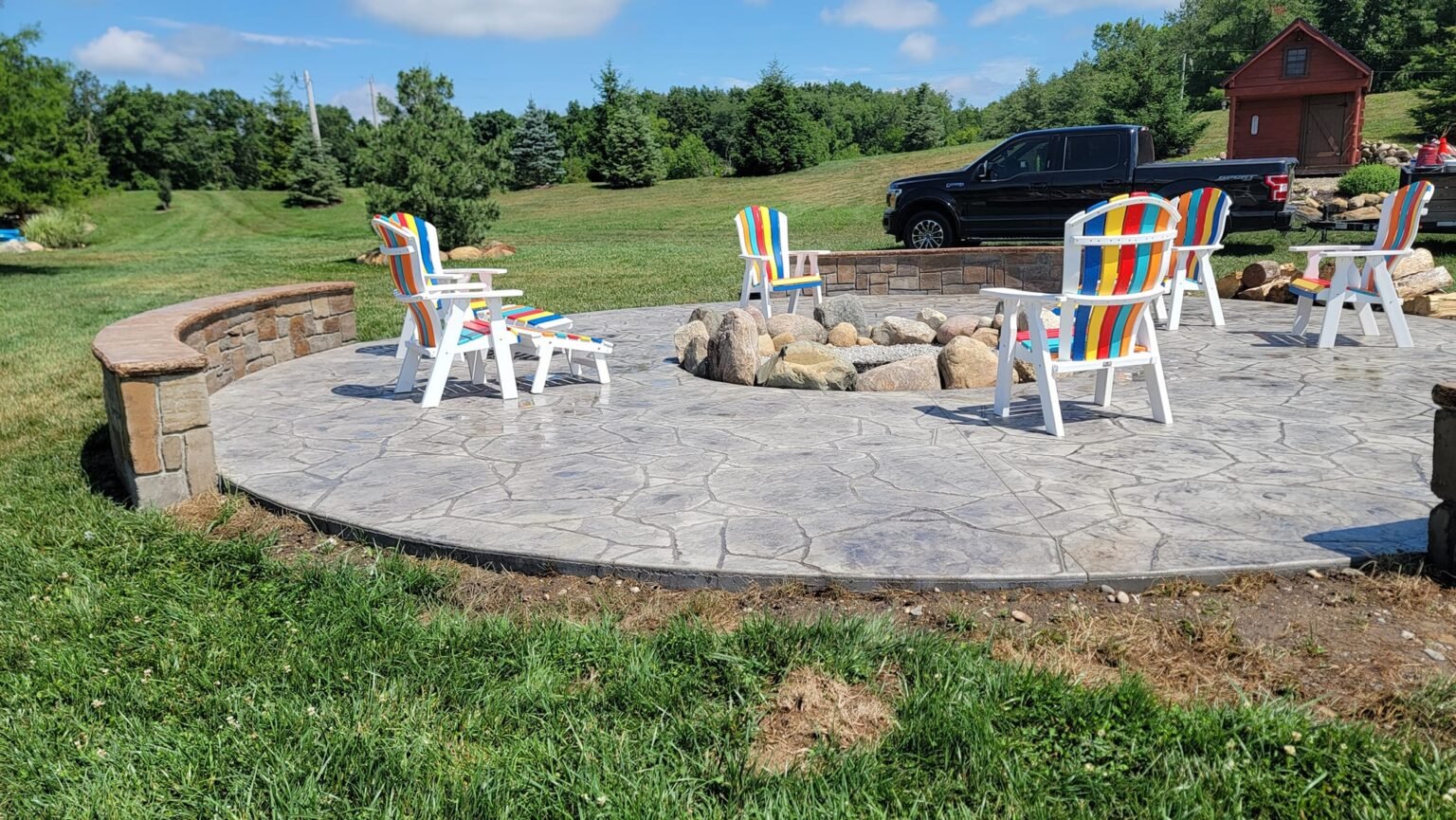 Concrete patios in Middlebury