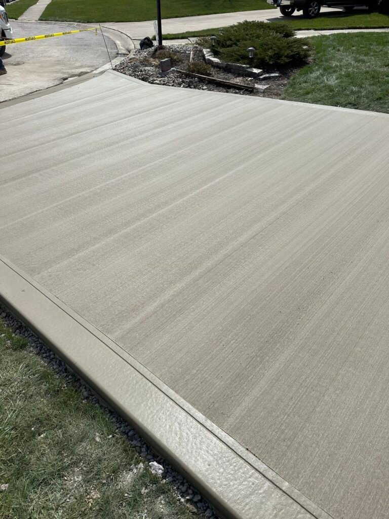 broom-finish concrete