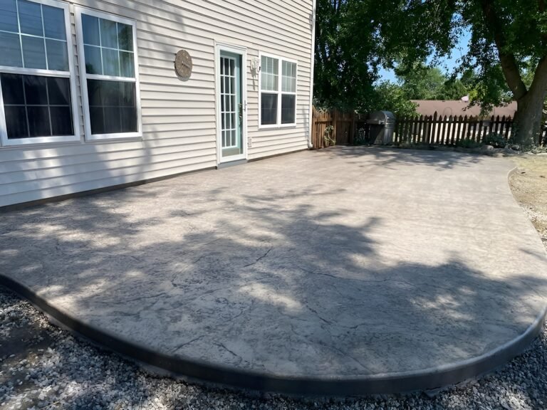 concrete patio
