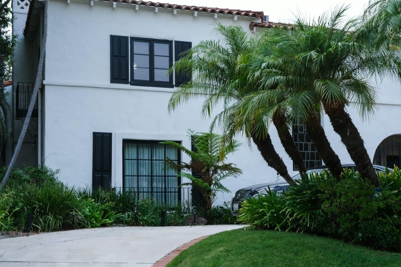 A property's premium concrete driveway is finished.