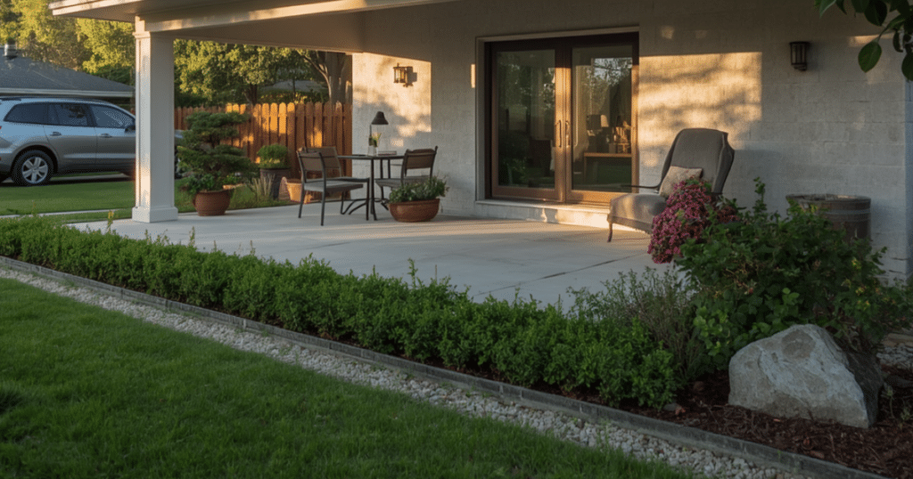 home concrete patio