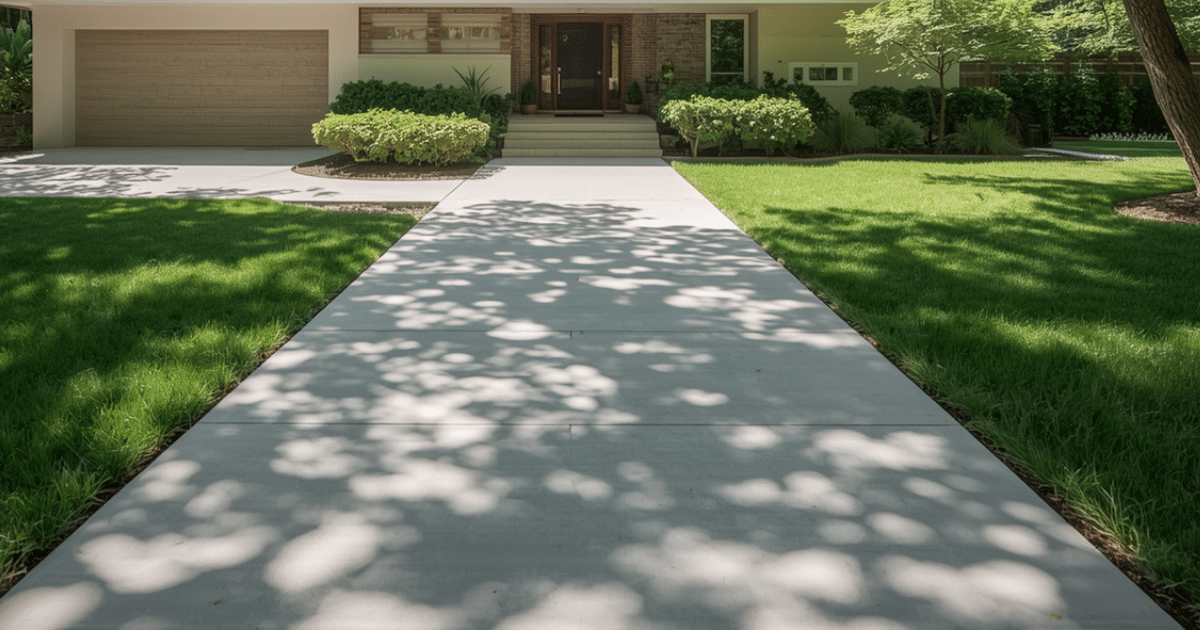 concrete driveway built by professionals