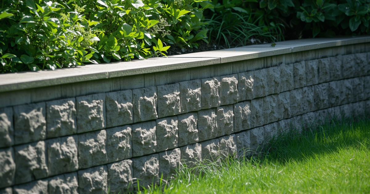 concrete retaining wall in New Haven