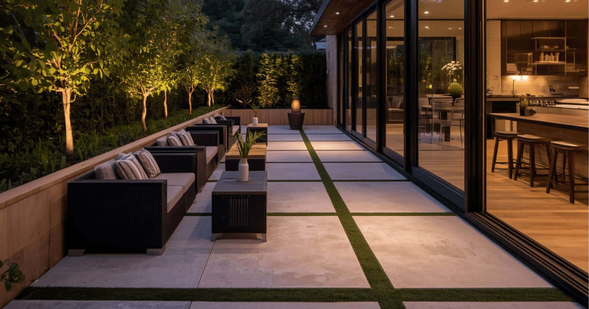 home concrete patio built by professionals